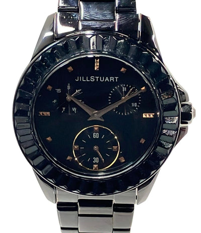 JILLSTUART 腕時計 クオーツ ブラック VD76-0020 メンズ ジルスチュアート