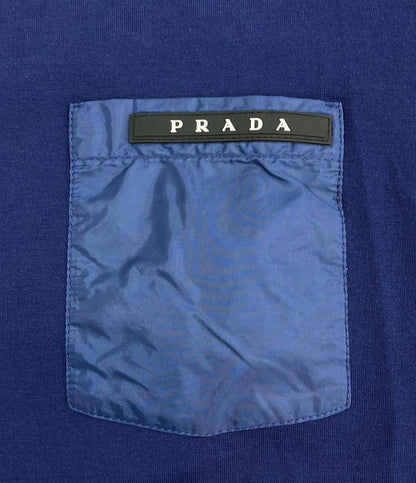 プラダ ラバーロゴナイロンポケットTシャツ メンズ SIZE S PRADA