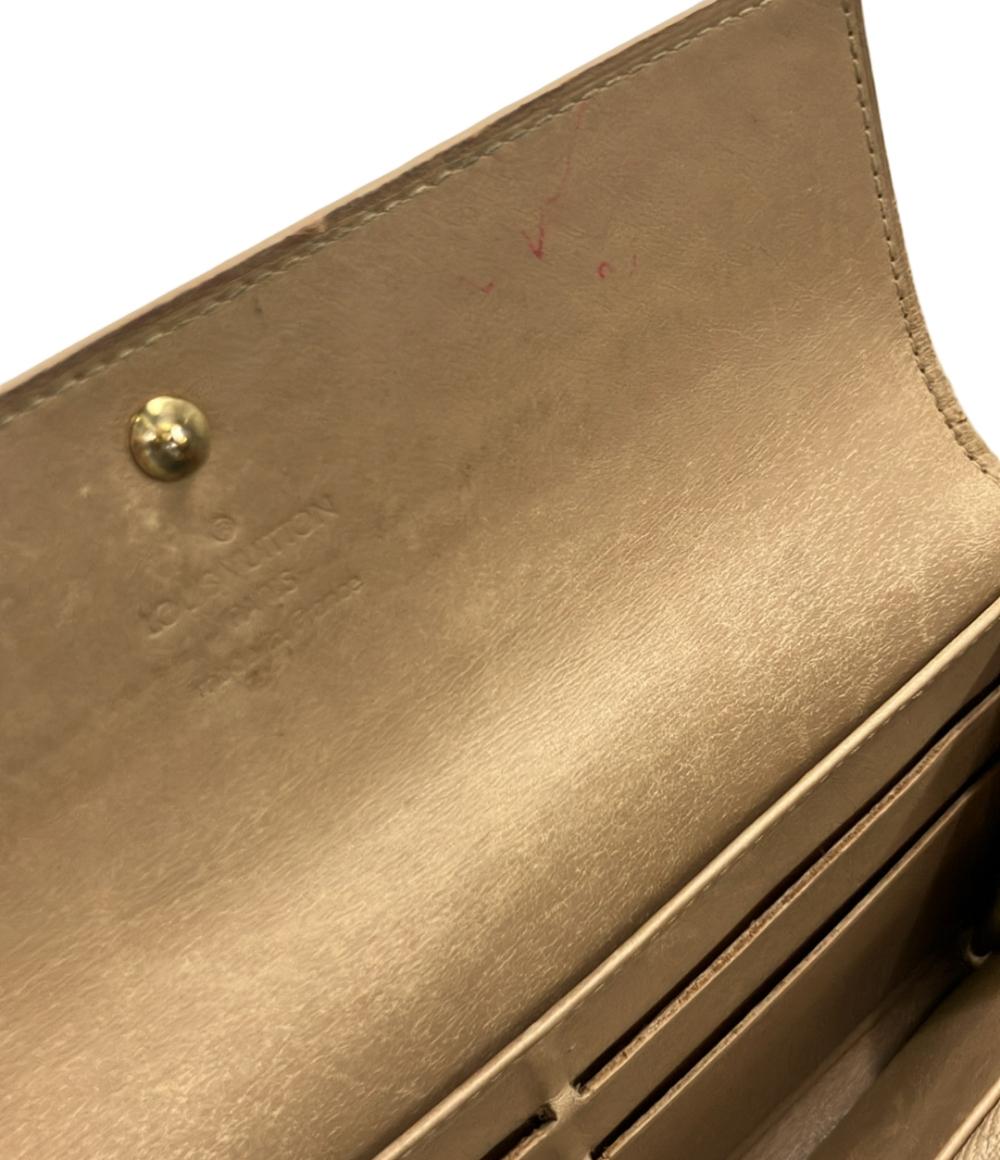 訳あり LOUIS VUITTON 長財布 ポルトフォイユ サラ ヴェルニ M91971