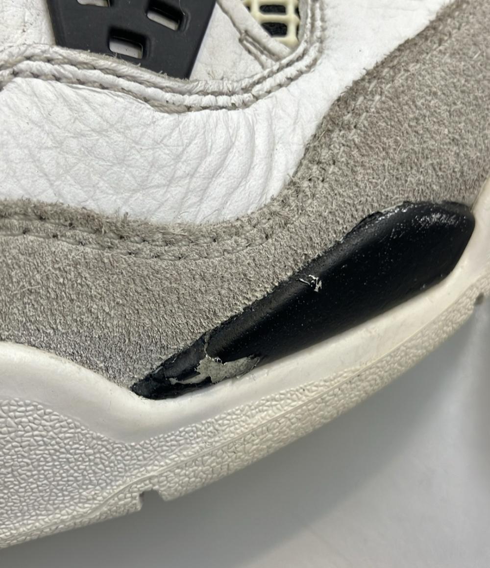 NIKE ミドルカットスニーカー AIR JORDAN 4 RETRO GS 408452-111 キッズ SIZE 24.0 (M) ナイキ