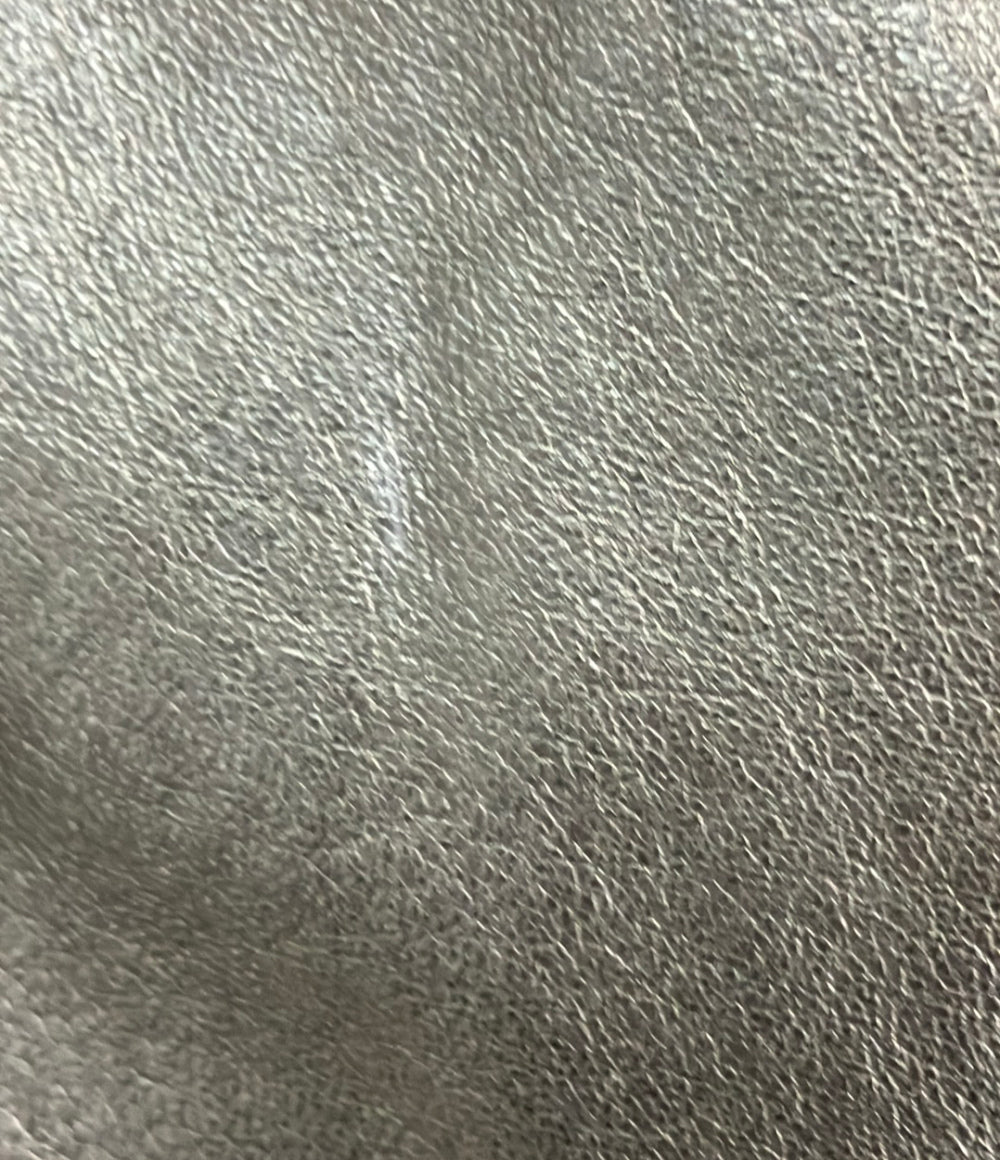 Drawer ノーカラージャケット シングルライダース レザー セレクトショップ レディース SIZE 36 (XS) ドゥロワー