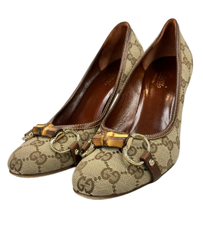 GUCCI GG柄バンブービットパンプス 138711 レディース SIZE 37 (24cm) グッチ