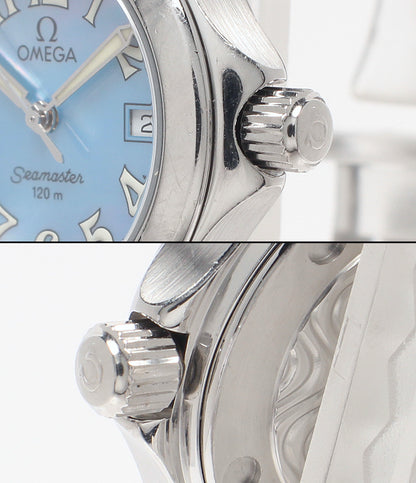 OMEGA 腕時計 シーマスター120 クオーツ ブルー 2581.88 レディース オメガ