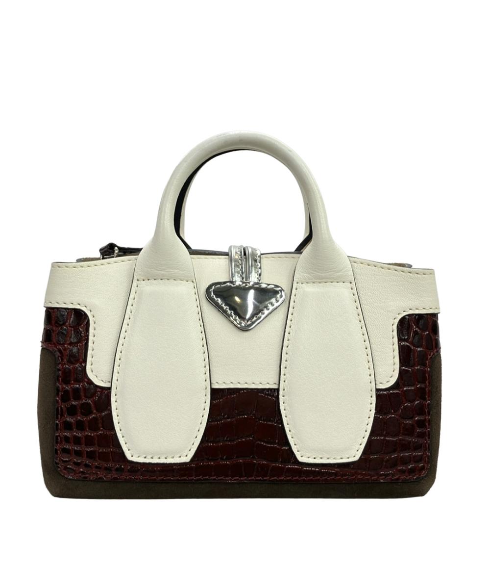 Longchamp ハンドバッグ ショルダーバッグ 2WAY  斜め掛け クロコ型押し レディース ロンシャン