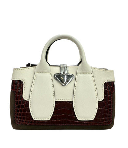 Longchamp ハンドバッグ ショルダーバッグ 2WAY  斜め掛け クロコ型押し レディース ロンシャン