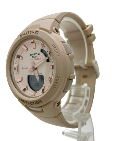 CASIO 腕時計 Bluetooth BABY-G クオーツ ベージュ BSA-B100 レディース カシオ