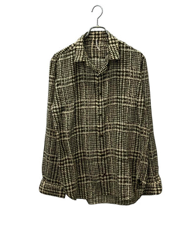 m's braque 長袖シャツ 総柄 レーヨン 2223008E メンズ SIZE 40 (M) エムズブラック
