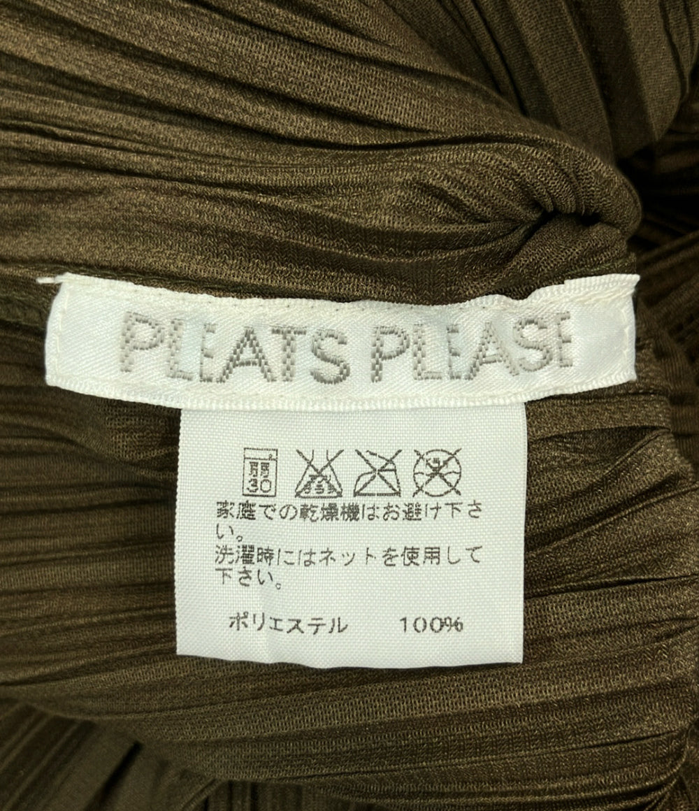 美品 PLEATS PLEASE プリーツノースリーブワンピース PP63-JA165 レディース SIZE 3 (L) プリーツプリーズ