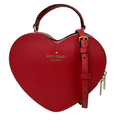 美品 Kate Spade 2way ハンドバッグ ショルダーバッグ 斜め掛け ハート 