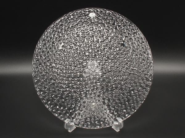 美品 TIFFANY&Co. プレート 大皿 28cm コブルストーン プラター クリスタル ティファニー