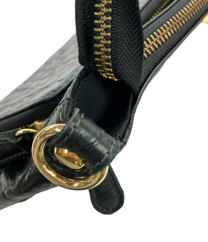 BARDOT ROSE ショルダーバッグ ウォレットポシェット 2WAY 斜め掛け 本革 牛革 レザー クロコ型押し レディース バルドロゼ