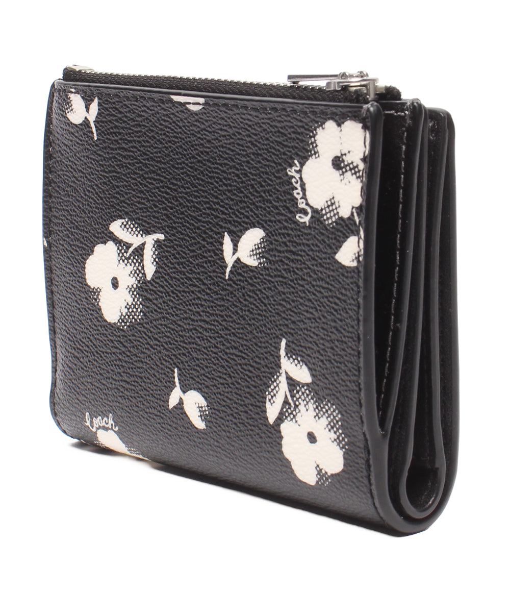 美品 COACH 二つ折り財布 花柄 レディース コーチ