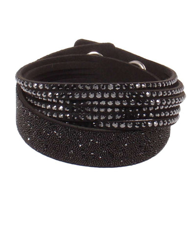 美品 SWAROVSKI ブレスレット 5158292 Slake Black Duo レディース スワロフスキー
