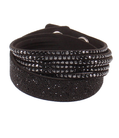 美品 SWAROVSKI ブレスレット 5158292 Slake Black Duo レディース スワロフスキー