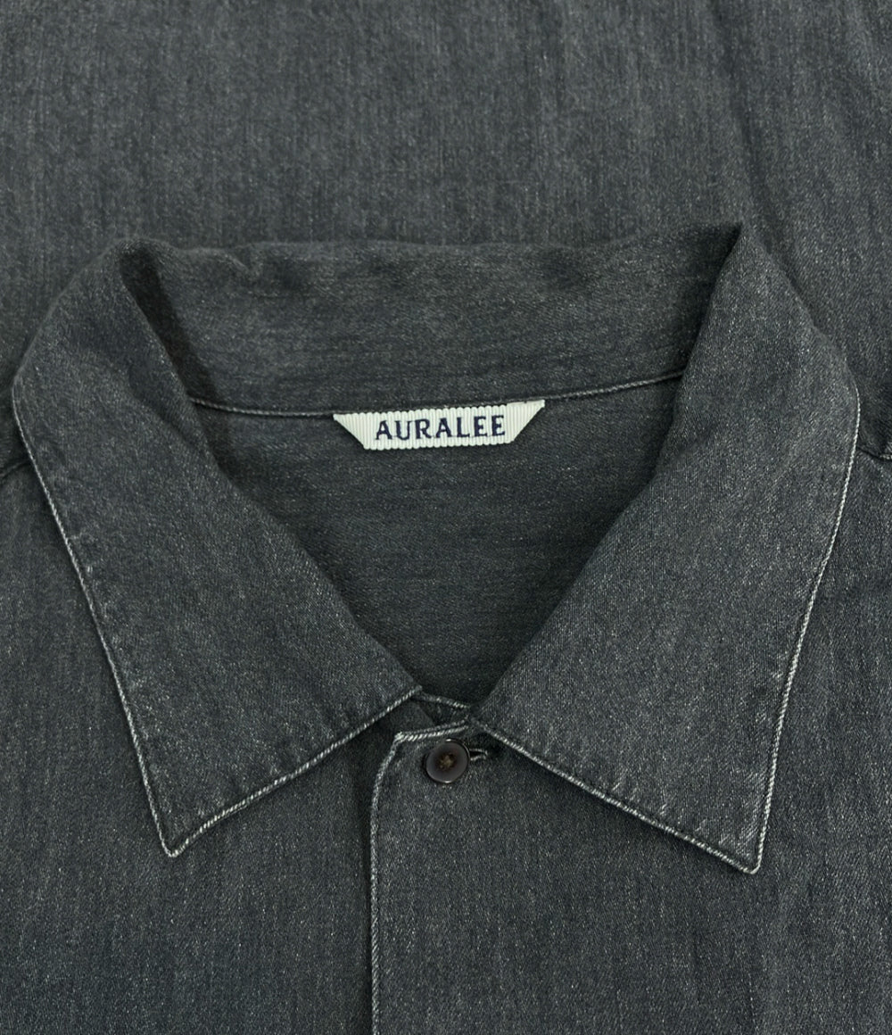 AURALEE セルビッジ スーパーライトデニム ハーフスリーブシャツ A24SS02GS メンズ SIZE 5 オーラリー