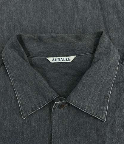 AURALEE セルビッジ スーパーライトデニム ハーフスリーブシャツ A24SS02GS メンズ SIZE 5 オーラリー