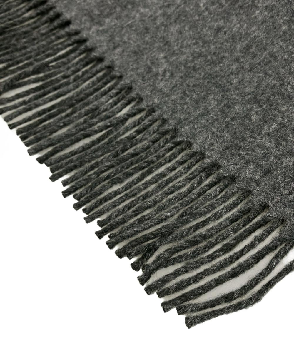 美品 HERMES マフラー カシミヤ100% リバーシブル メンズ レディース エルメス