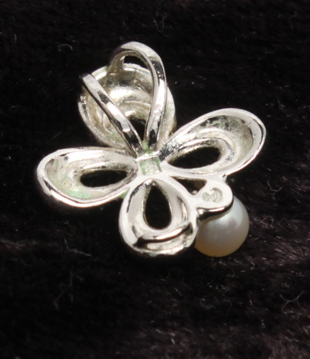 TASAKI ペンダントトップ SV パール 四つ葉モチーフ クローバーモチーフ レディース タサキ