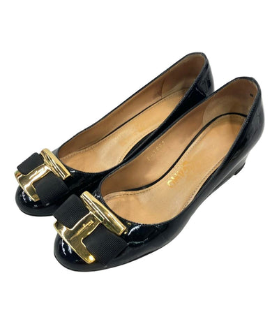 訳あり Salvatore Ferragamo ウェッジソールパンプス レディース SIZE 4 1/2 22(cm) サルヴァトーレフェラガモ