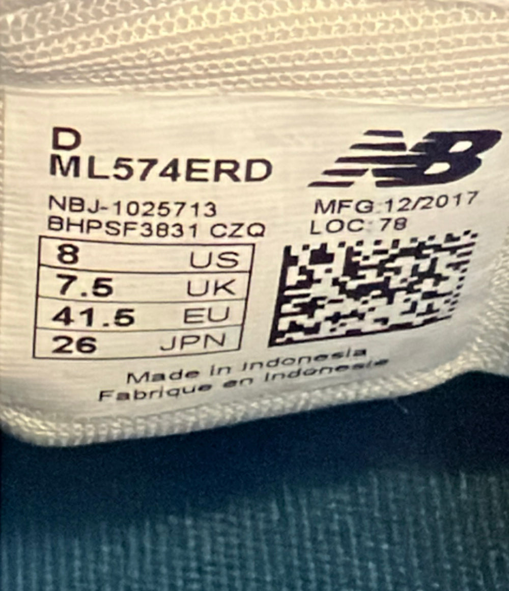 NEW BALANCE ローカットスニーカー ML574ERD メンズ SIZE 26.0 ニューバランス
