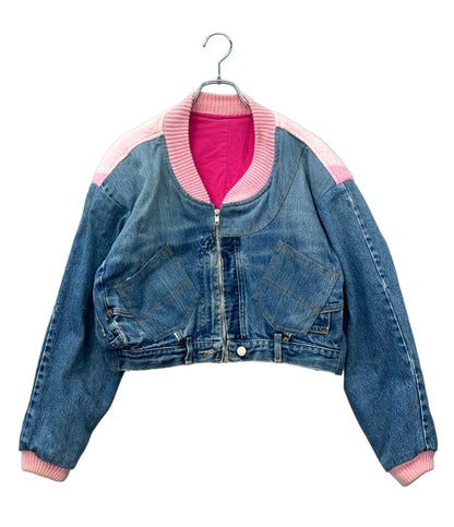 TOO CUTE Disney デニムジャケット ショート丈 ミニーマウス レディース SIZE 14 (XL) トゥーキュート ディズニー