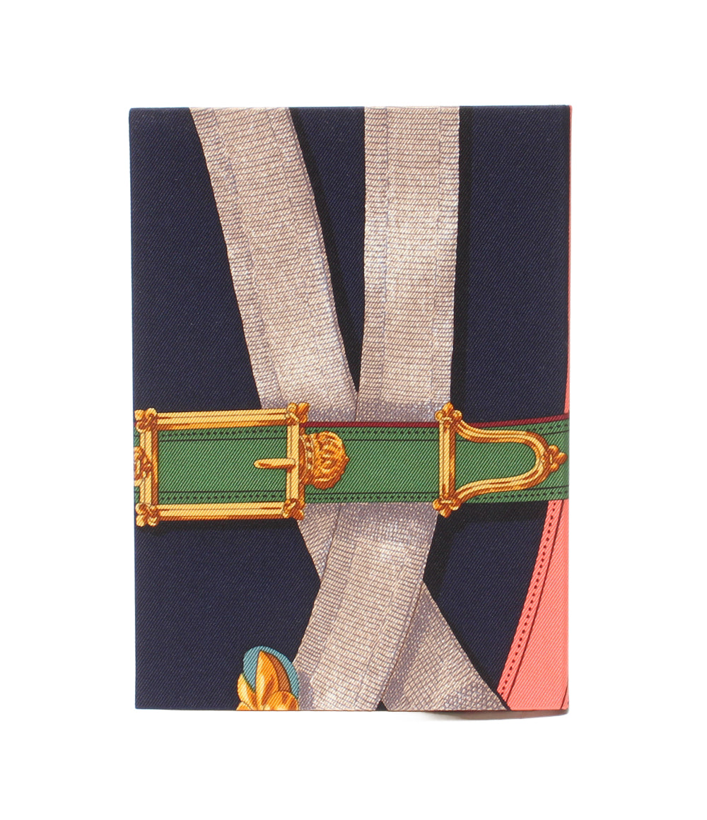 美品 HERMES シルクノート 布カバーノート カヴァルカドゥール柄 レディース メンズ エルメス