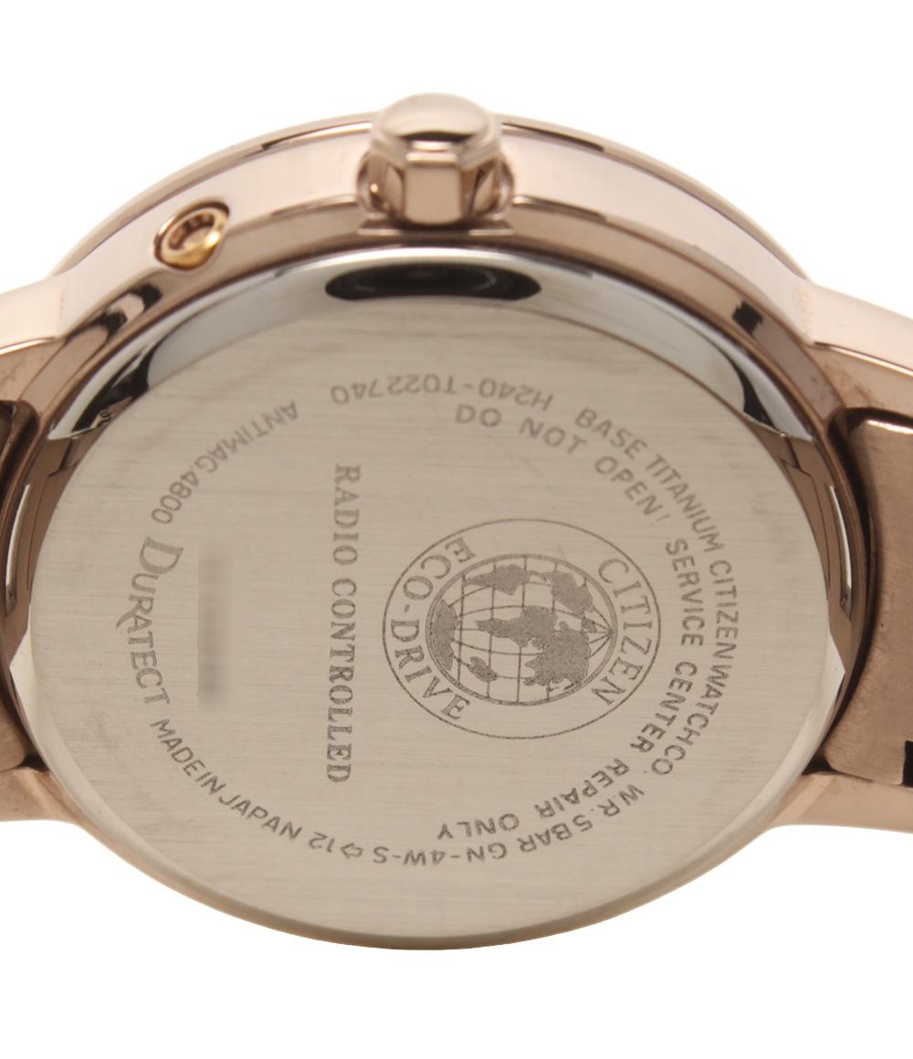 美品 CITIZEN 腕時計 ハッピーフライト クロスシ― xC ソーラー ホワイト系 H240-T022740 レディース シチズン