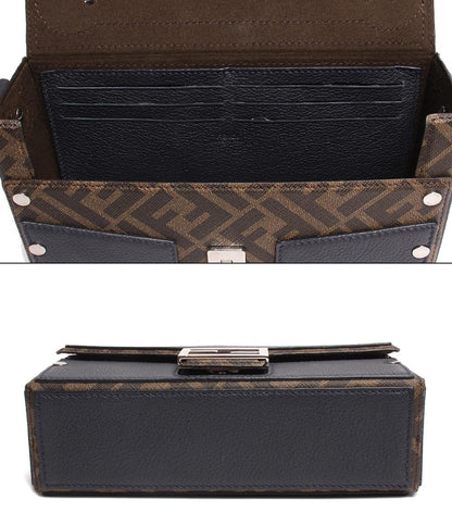 フェンディ クロスボディバッグ ショルダーバッグ FFロゴ シルバー金具 バゲット ソフトトランク 7VA565 メンズ FENDI