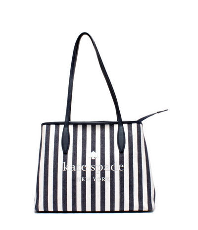 ケイトスペード トートバッグ 肩掛け ボーダー柄 WKR00487 レディース Kate Spade