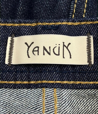 美品 ヤヌーク ボーイズテーパードデニムパンツ ワンウォッシュ レディース SIZE 24 (XS) YANUK