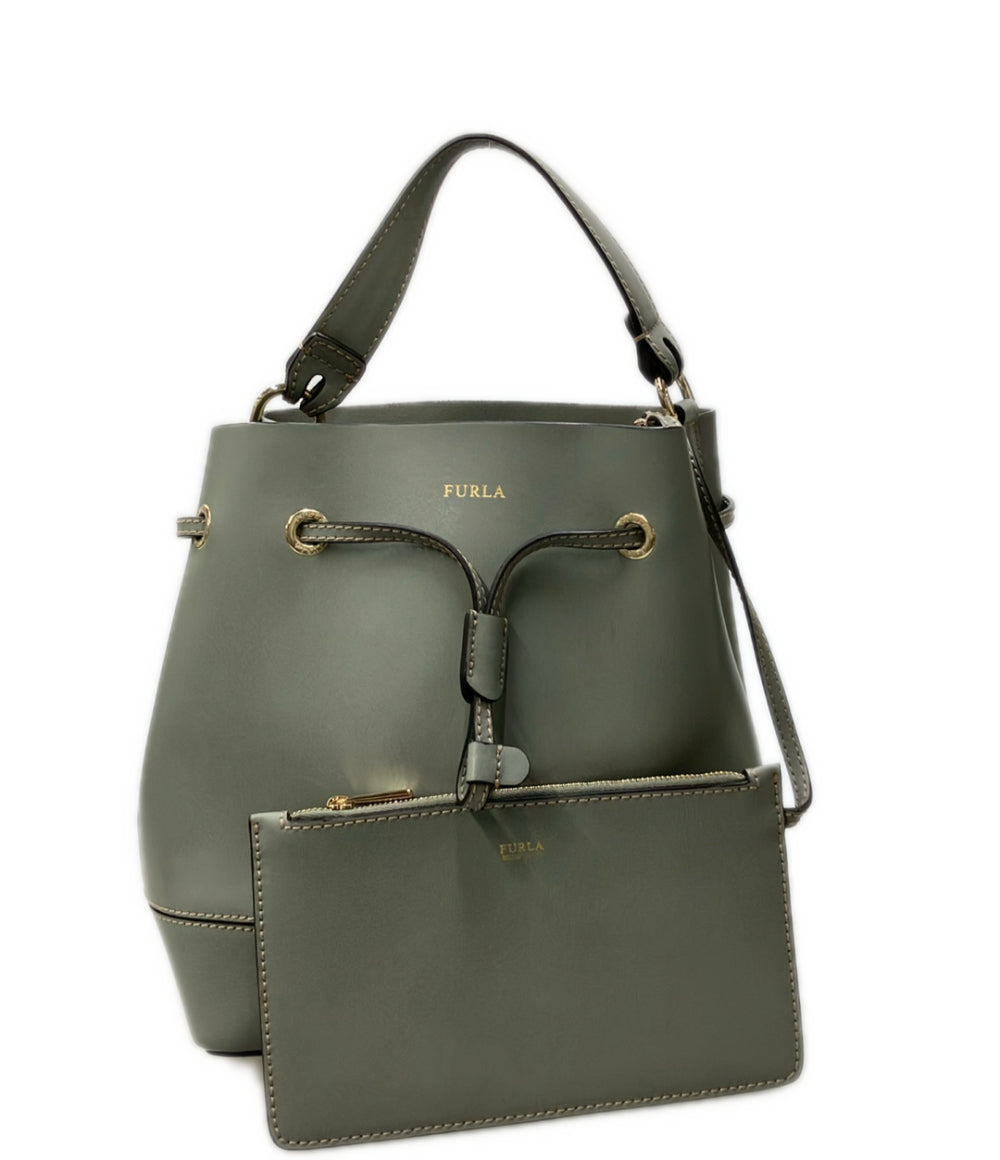 美品 FURLA ハンドバッグ ショルダーバッグ 2WAY 斜め掛け レディース フルラ