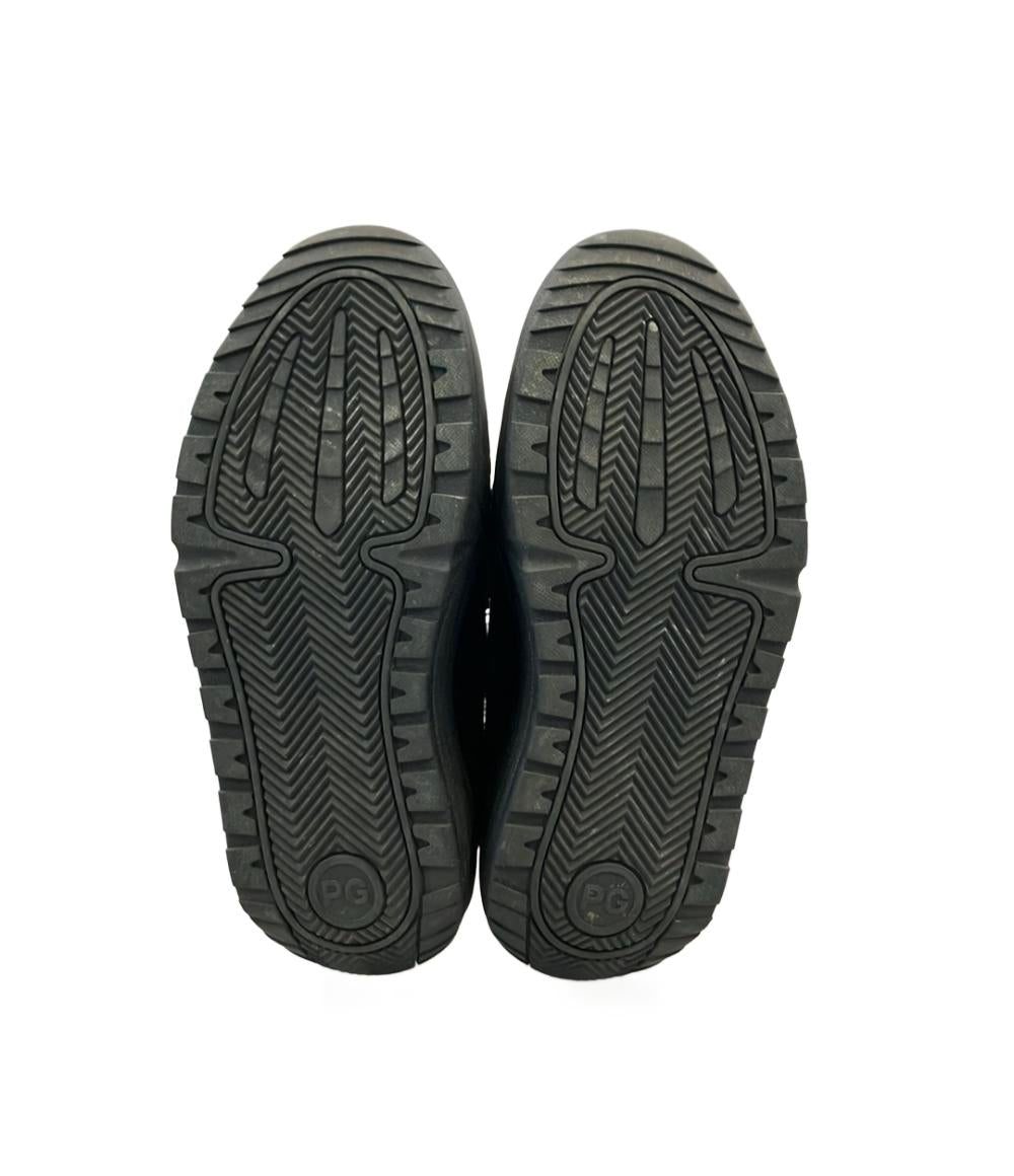 pg スリッポン 厚底 DISH BLACK メンズ SIZE 43 ピージー