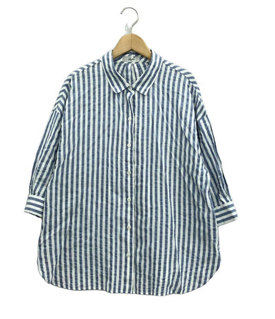 レリアン 半袖シャツ ストライプ レディース SIZE 13 (XL) Leilian