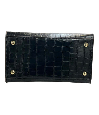 美品 アングリッド ハンドバッグ ショルダーバッグ 斜め掛け クロコ型押し レディース Ungrid