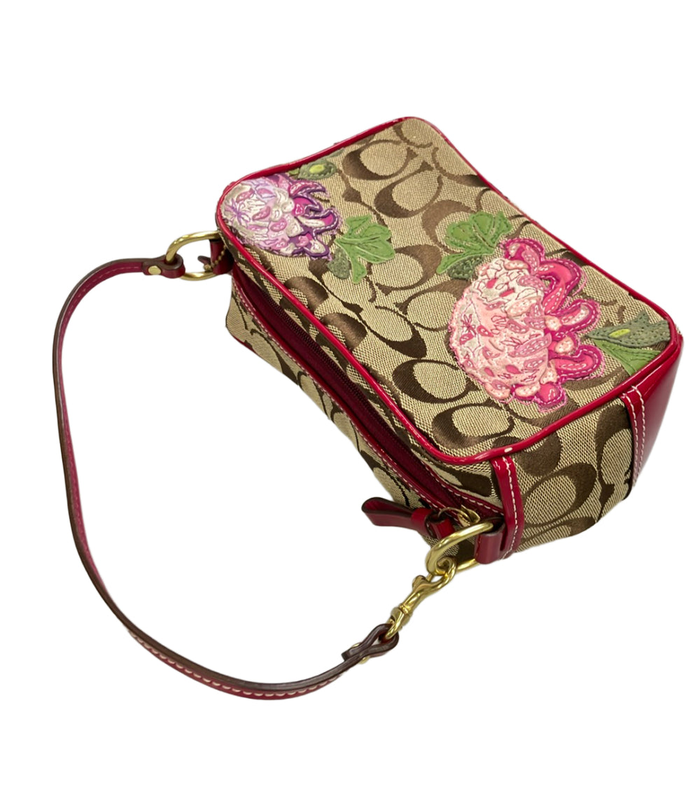 COACH ポーチ ハンドバッグ 花 フラワー シグネチャー 40944 レディース コーチ
