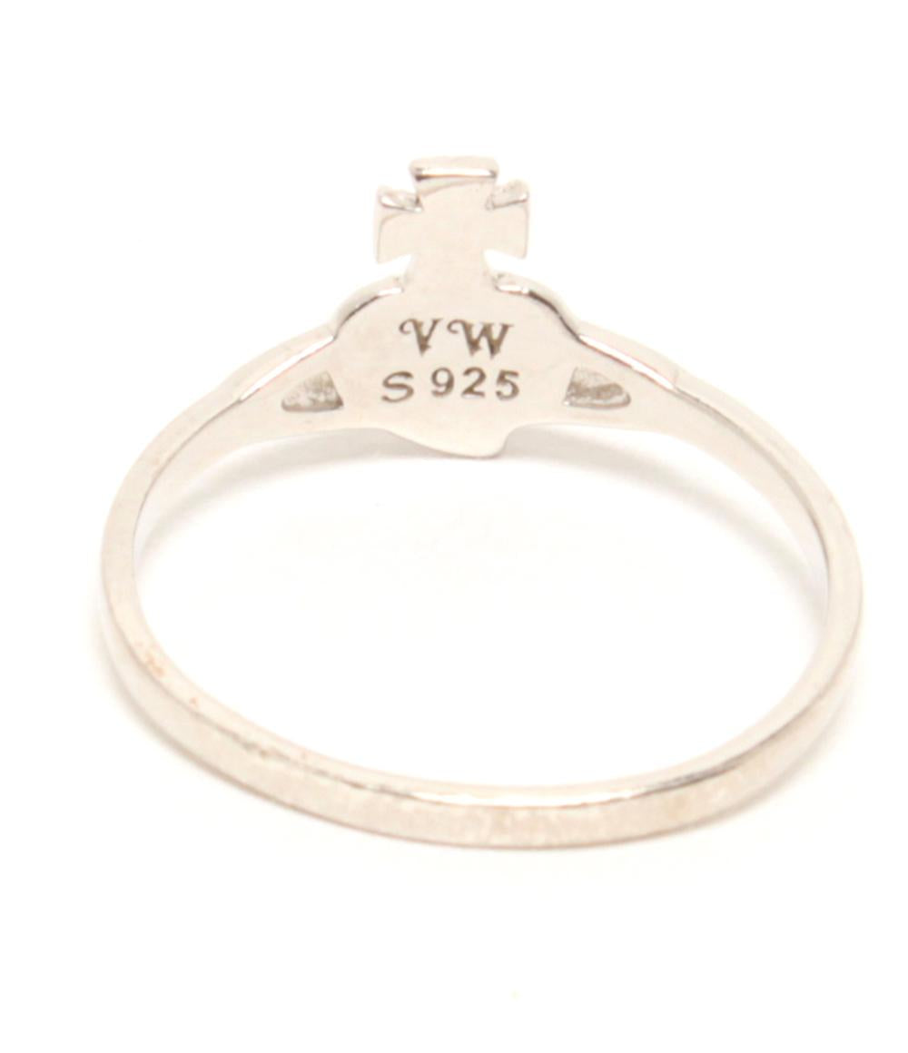 美品 Vivienne Westwood リング 指輪 SV925 MAN DIAMANTE HEART オーブ ハートモチーフ レディース SIZE 11号 ヴィヴィアンウエストウッド