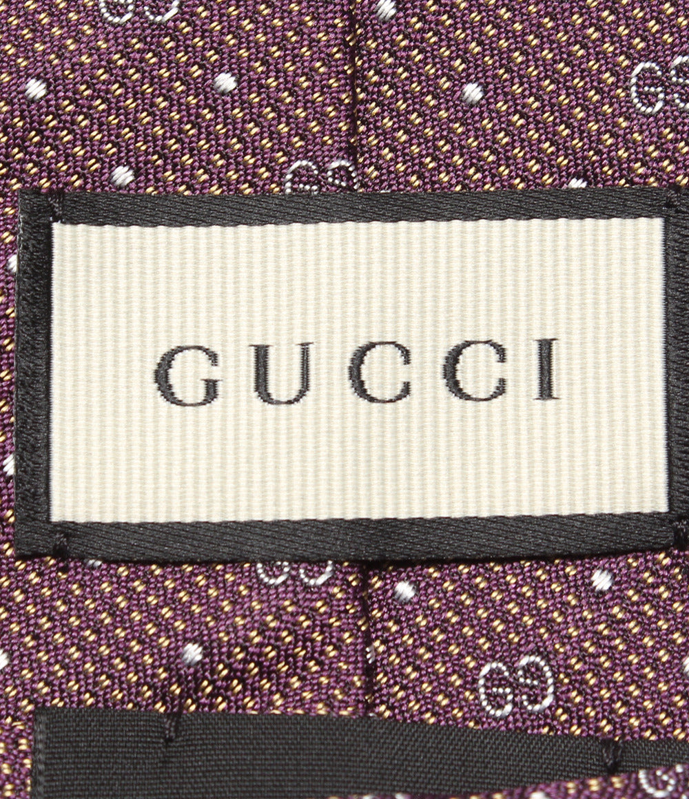 美品 GUCCI ネクタイ シルク100％ GG柄 メンズ グッチ