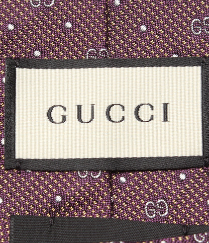 美品 GUCCI ネクタイ シルク100％ GG柄 メンズ グッチ