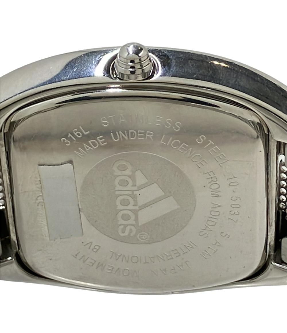 adidas 腕時計 クオーツ シルバー 10-5037 メンズ アディダス