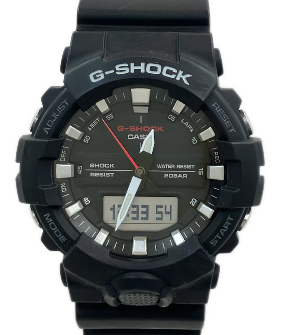 美品 CASIO 腕時計 G-SHOCK クオーツ ブラック GA-800 メンズ カシオ