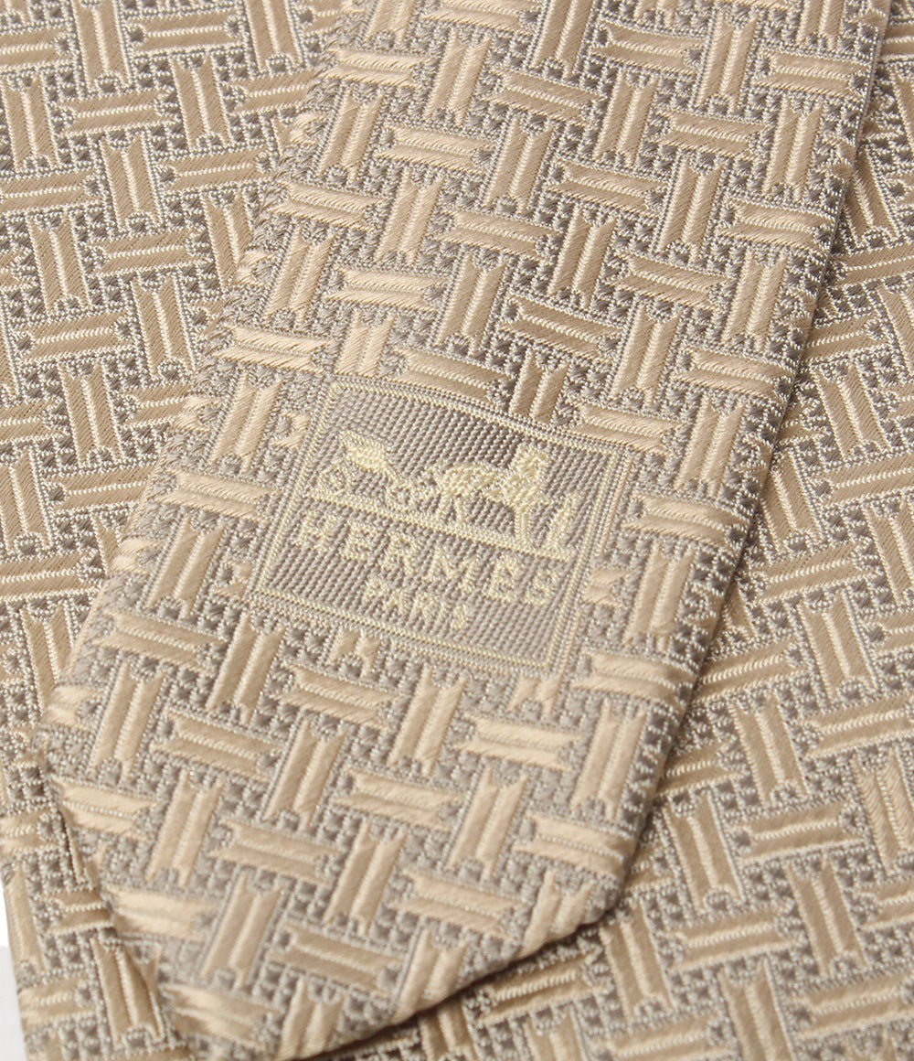 美品 HERMES ネクタイ シルク100％ メンズ エルメス