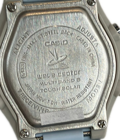 美品 CASIO 腕時計 ウェーブセプター ソーラー LWA-M142 レディース カシオ