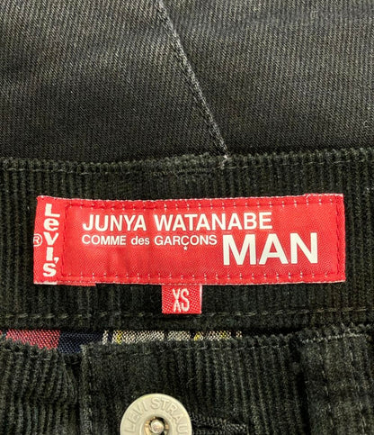 COMME des GARCONS JUNYA WATANABE MAN Levi's レザー切替パンツ メンズ SIZE XS コムデギャルソンジュンヤワタナベマン リーバイス