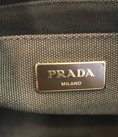 プラダ  2way キャンバストートバッグ ショルダーバッグ 斜め掛け カナパ      ユニセックス   PRADA