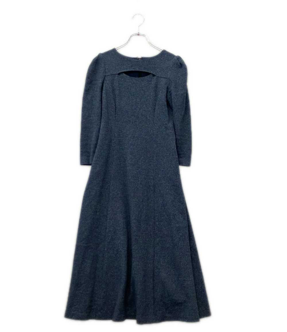 ANAYI 長袖 パターンジャージースリットワンピース レディース SIZE 34 アナイ