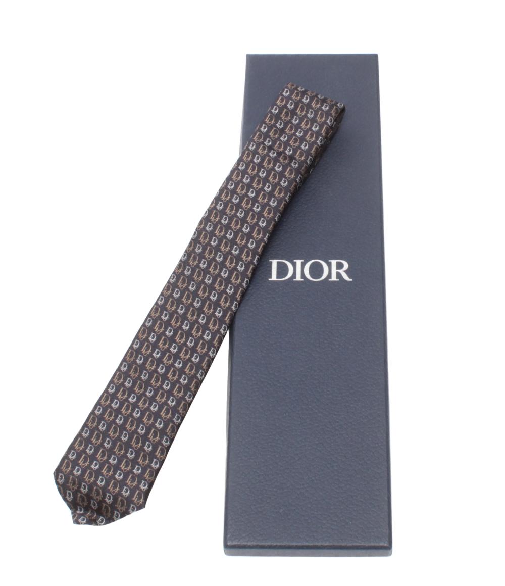 美品 クリスチャンディオール ネクタイ シルク100％ メンズ Christian Dior