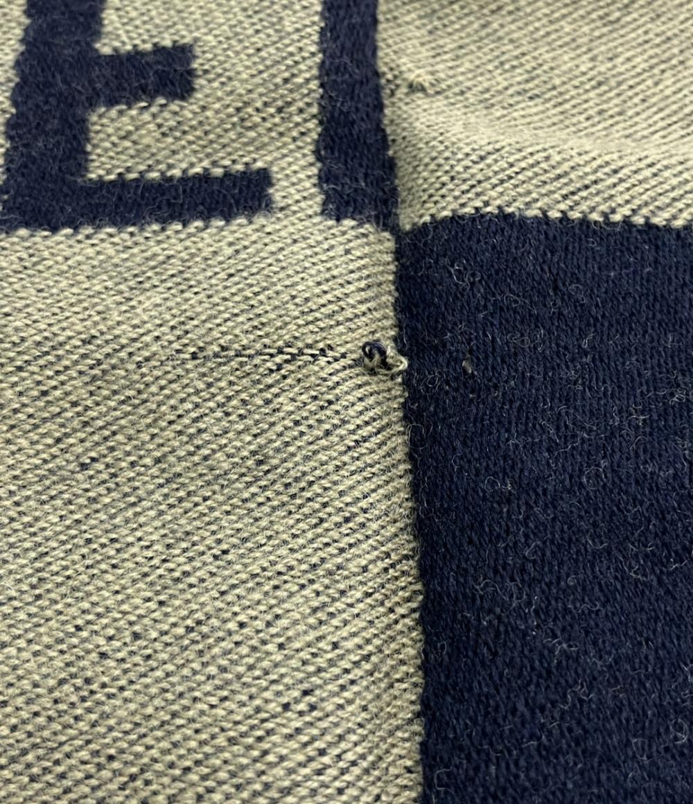 フェンディ マフラー ウール 100% ズッカ柄 ユニセックス FENDI