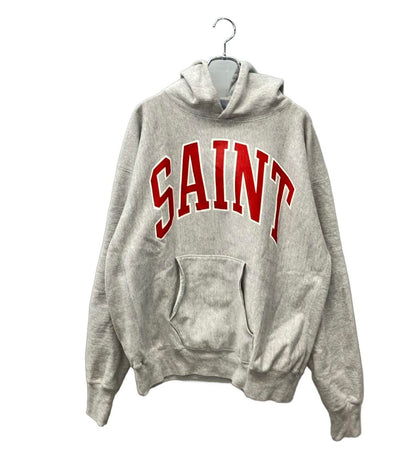 SAINT MICHAEL 長袖パーカー スウェット 23AW ロゴ HOODIE ARCH SAINT SM-A23-0000-031 メンズ SIZE XL セントマイケル