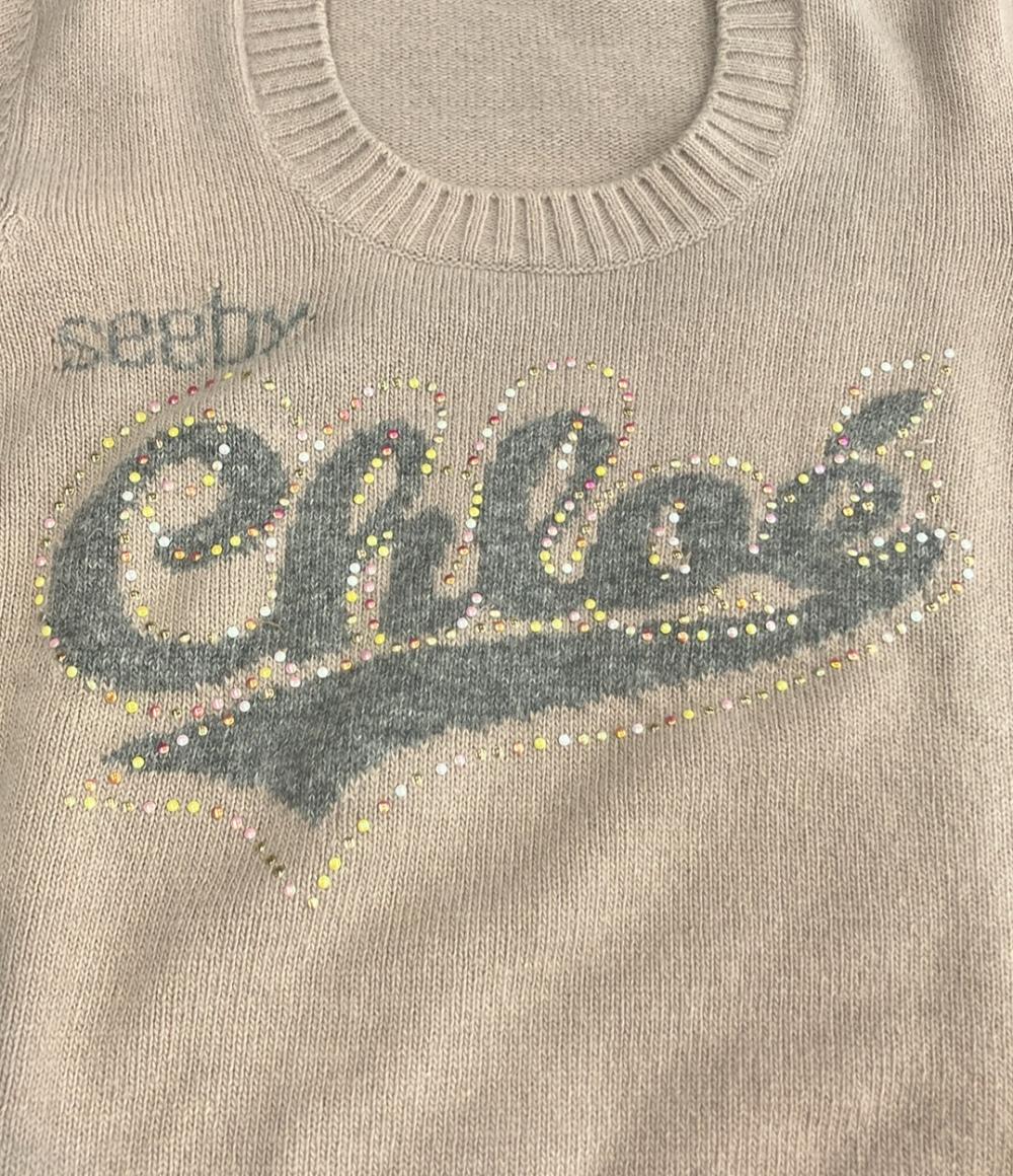 SEE BY CHLOE 長袖 ロゴ ニット レディース SIZE 40 (S) シーバイクロエ