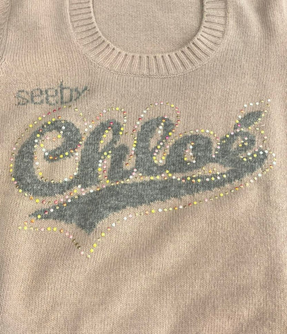 SEE BY CHLOE 長袖 ロゴ ニット レディース SIZE 40 (S) シーバイクロエ